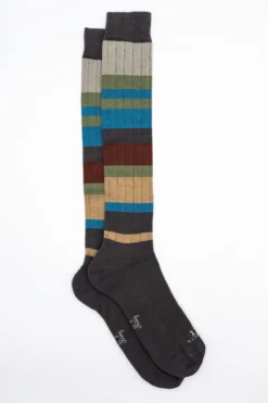 Calze Lunghe in Cotone - GRIGIO RIGATO
