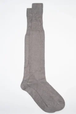 Calze Lunghe Rasate in Filo di Scozia - GRIGIO MEDIO