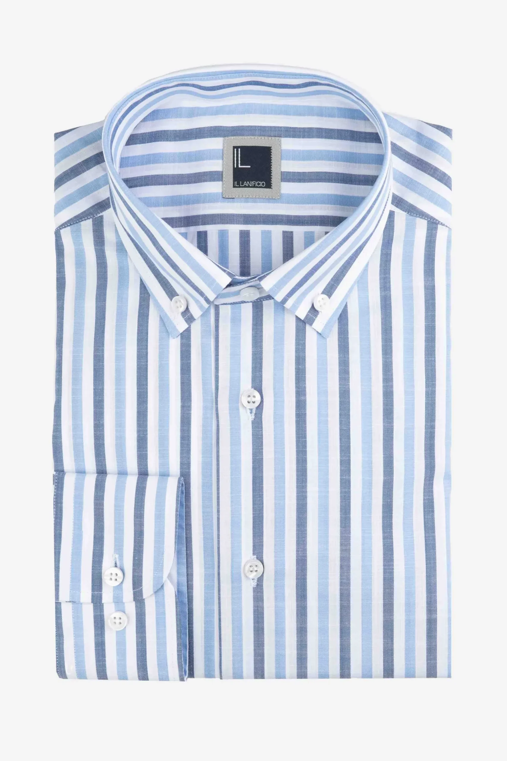 Camicia a righe button down - RIGATO BLU/AZZURRO