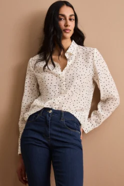 Camicia Boxy con Manica Lunga - POIS NERO