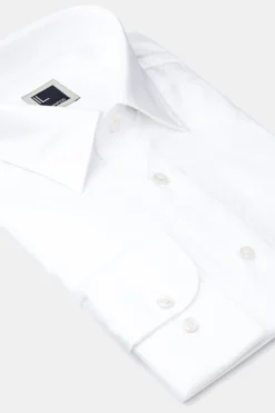 Camicia collo classico nido d’ape - BIANCO