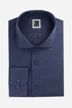 Camicia di lino da uomo - BLU