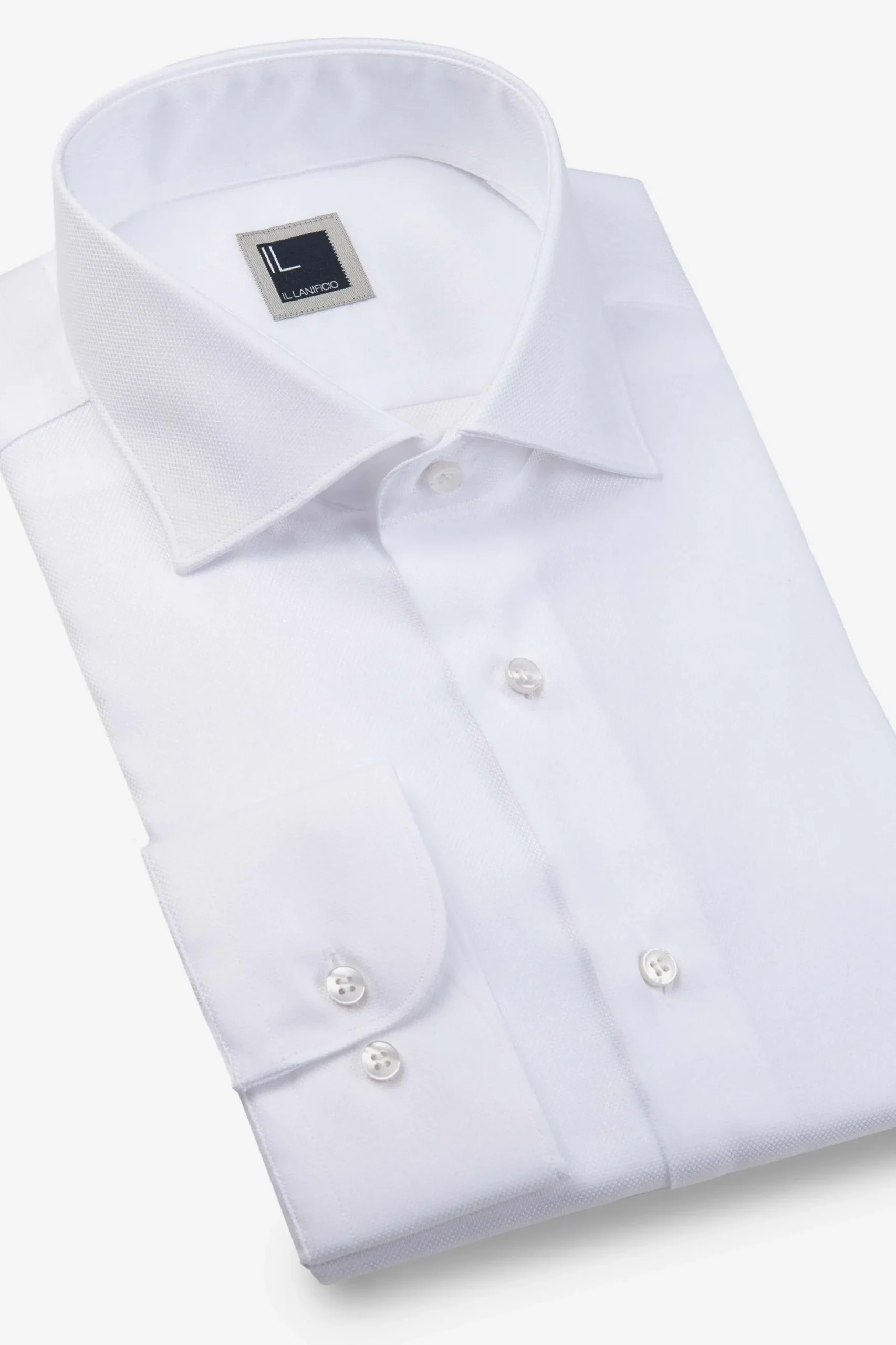 Camicia dobby bianca - BIANCO