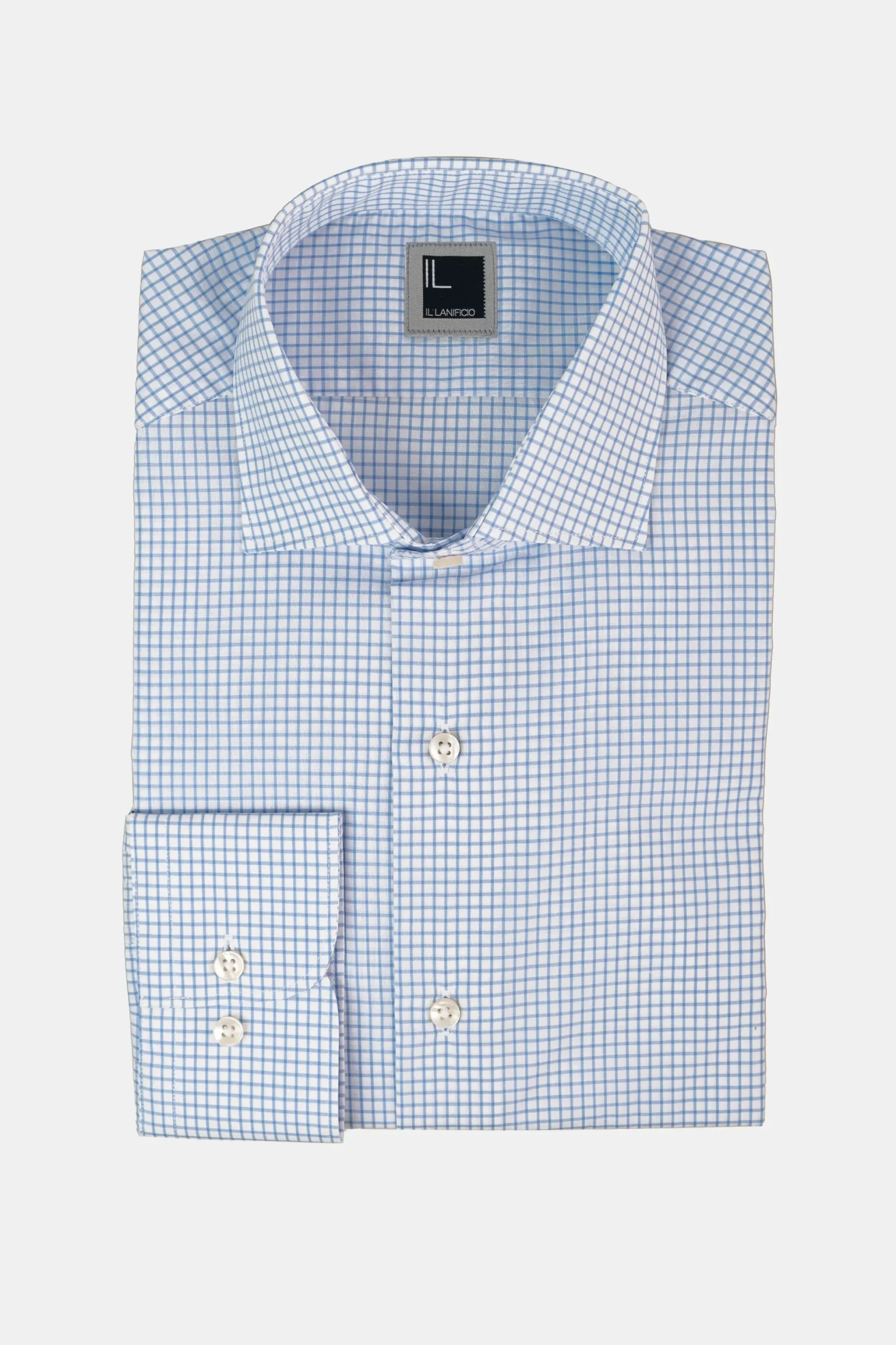 Camicia fantasia slim fit - AZZURRO QUADRI