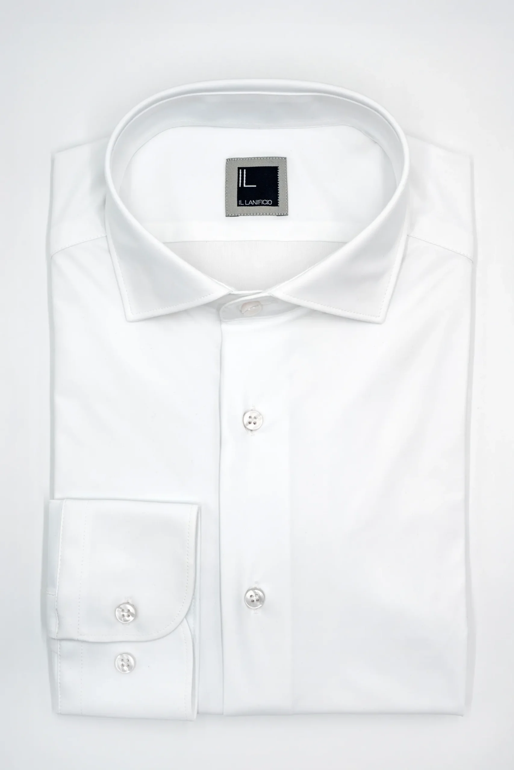 Camicia in jersey slim fit - BIANCO