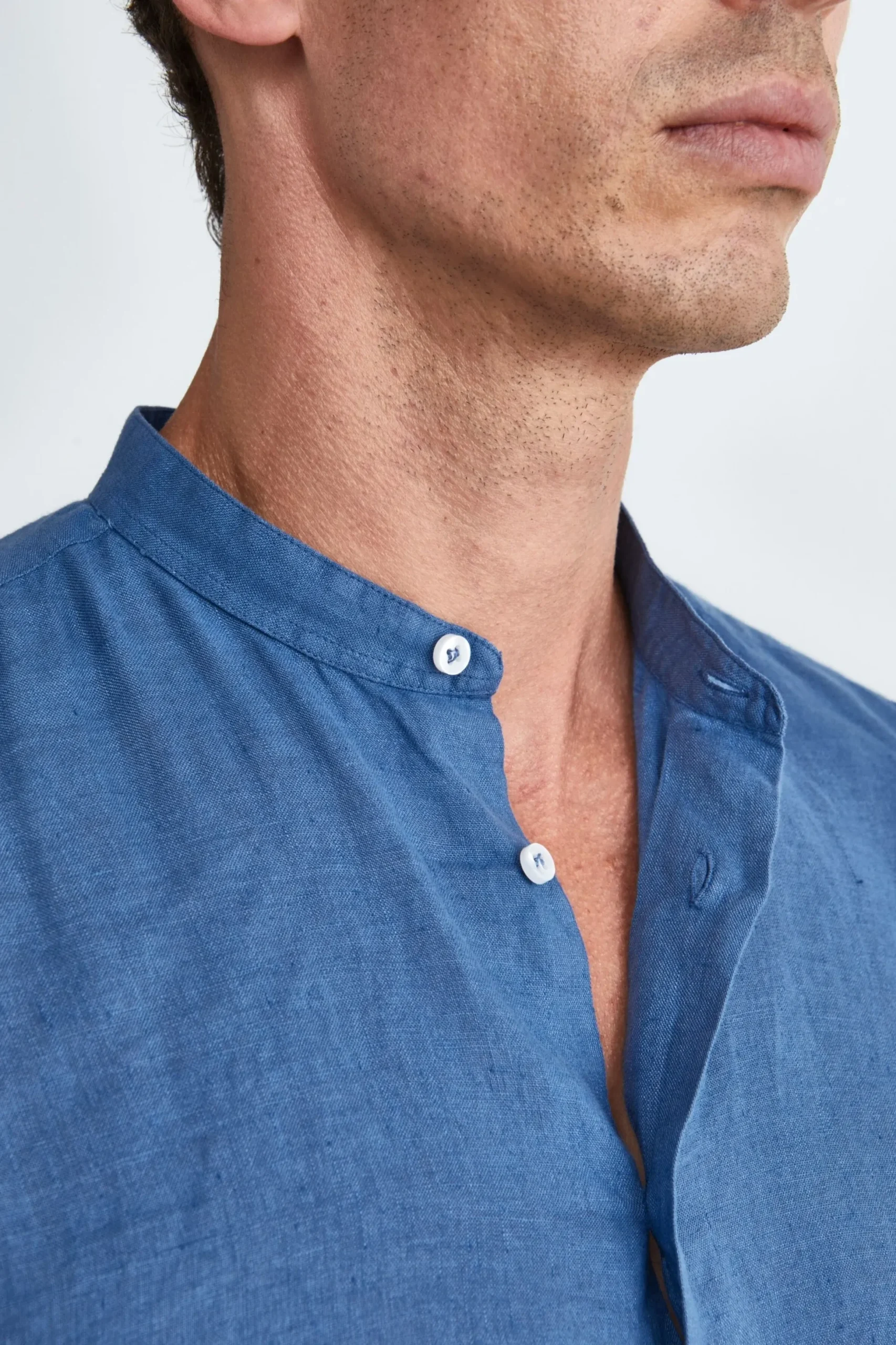 Camicia Jeans in Lino Custom Fit - JEANS