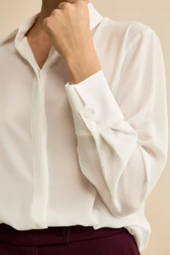 Camicia Morbida con Colletto Classico - PANNA