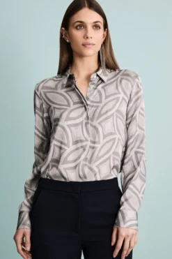 Camicia Morbida in Fantasia - FANT. GRIGIO