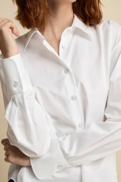 Camicia Over Classica con Pinces - BIANCO