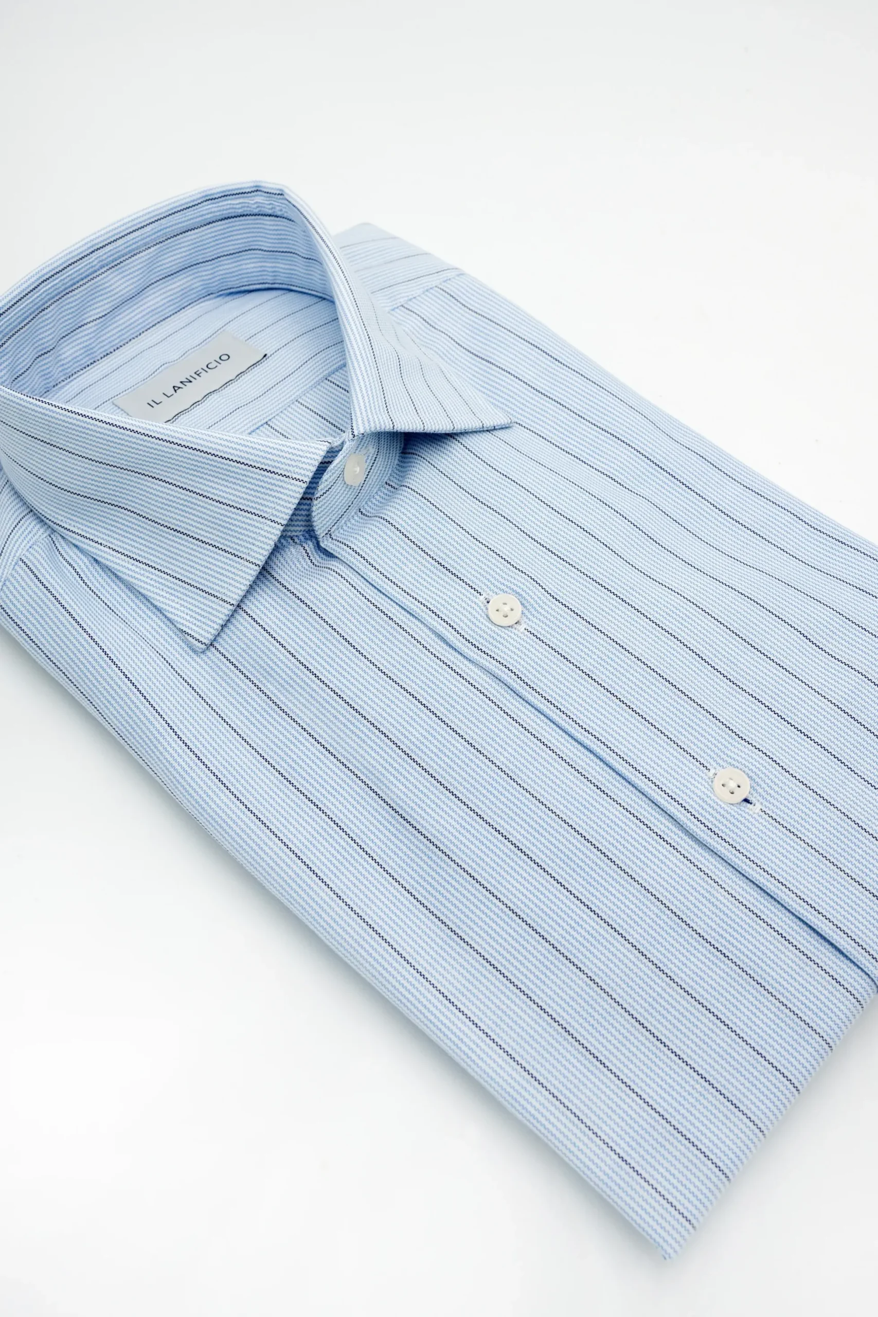 Camicia Regular Fit in Fantasia - RIGATO AZZURRO/BLU