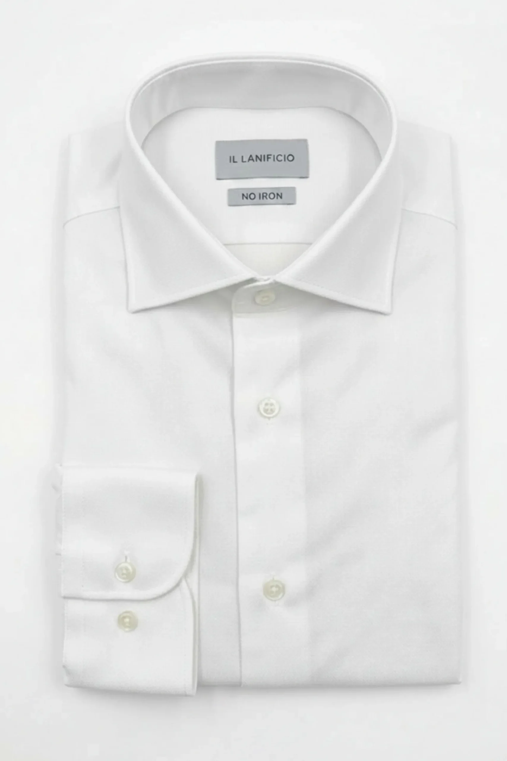 Camicia Regular No Iron Collo Francese - BIANCO