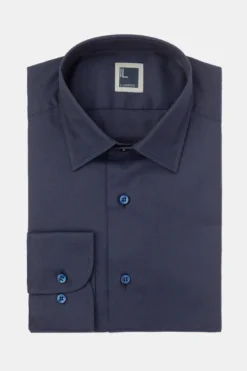 Camicia slim casual - BLU