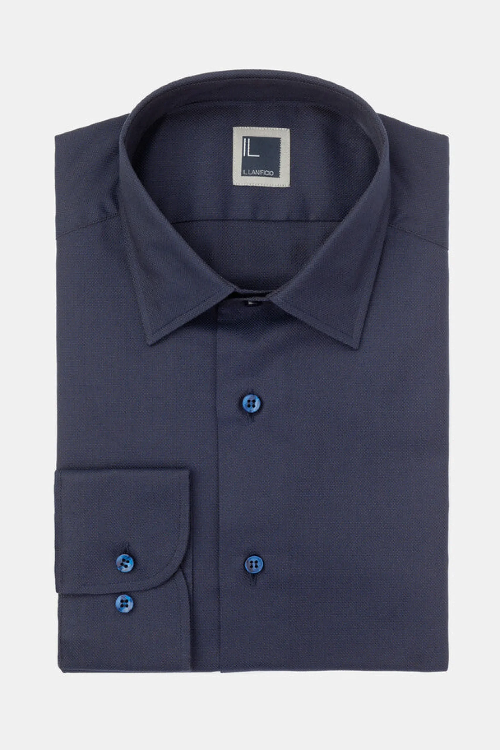 Camicia slim casual - BLU