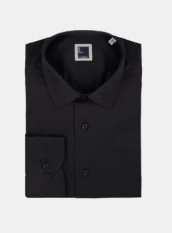 Camicia slim casual - NERO