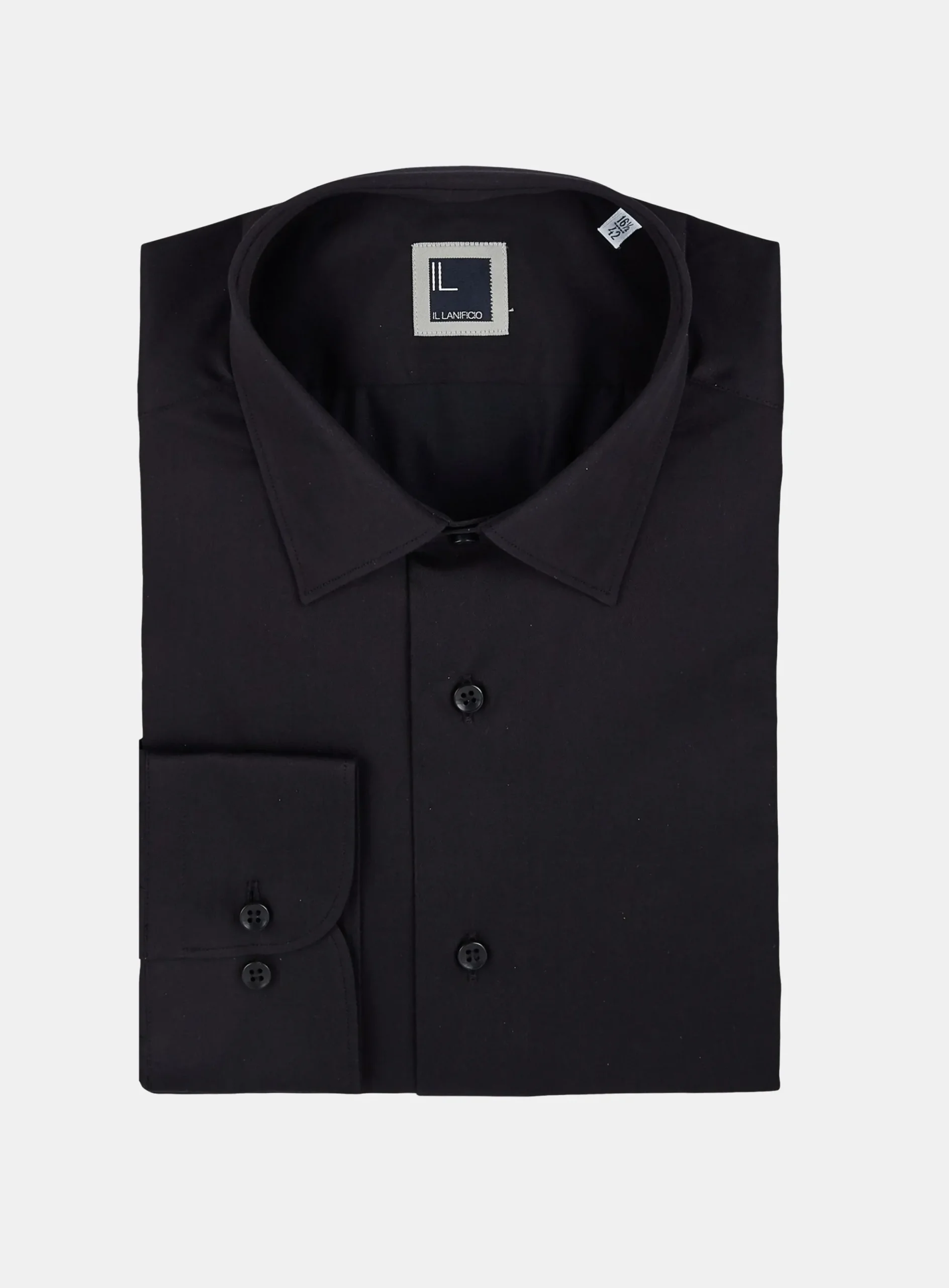 Camicia slim casual - NERO
