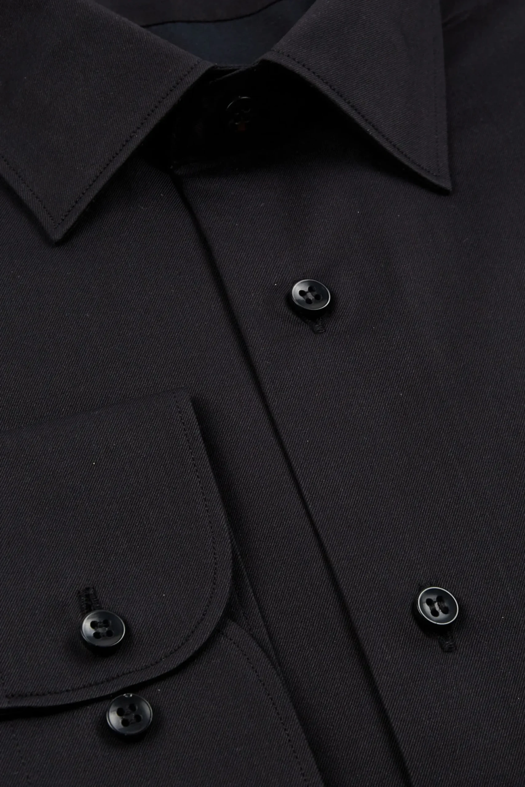 Camicia slim casual - NERO