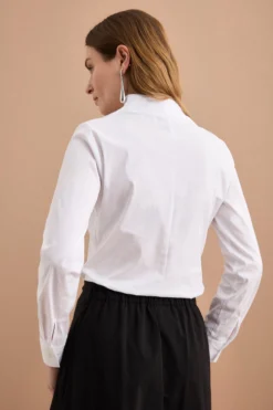 Camicia Slim collo Alto - BIANCO