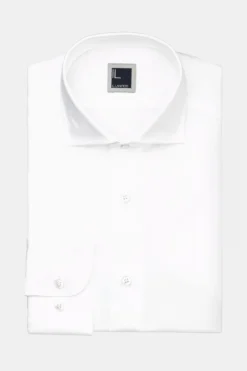 Camicia slim collo francese - BIANCO