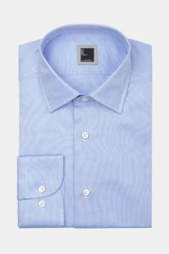 Camicia slim oxford - AZZURRO