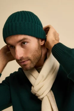 Cappello in cashmere a coste - BOSCO