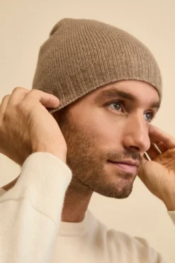 Cappello in cashmere - BEIGE/MARRONE