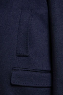 Cappotto Corto in Lana e Cashmere - BLU