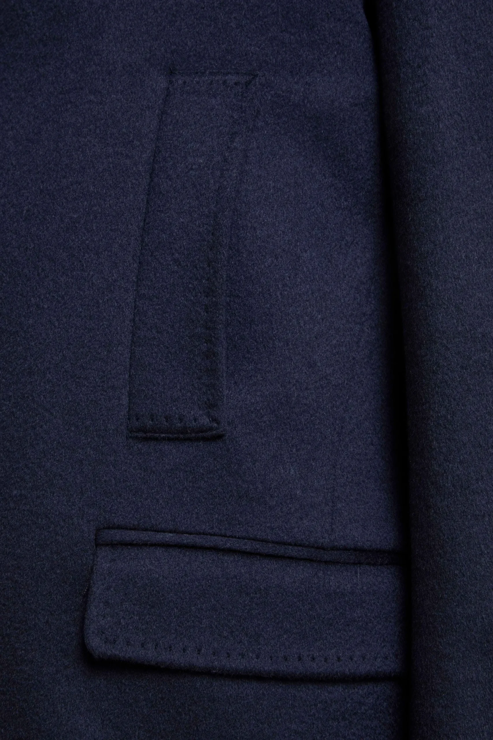 Cappotto Corto in Lana e Cashmere - BLU