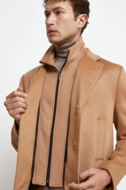 Cappotto Corto in Lana e Cashmere - CAMMELLO