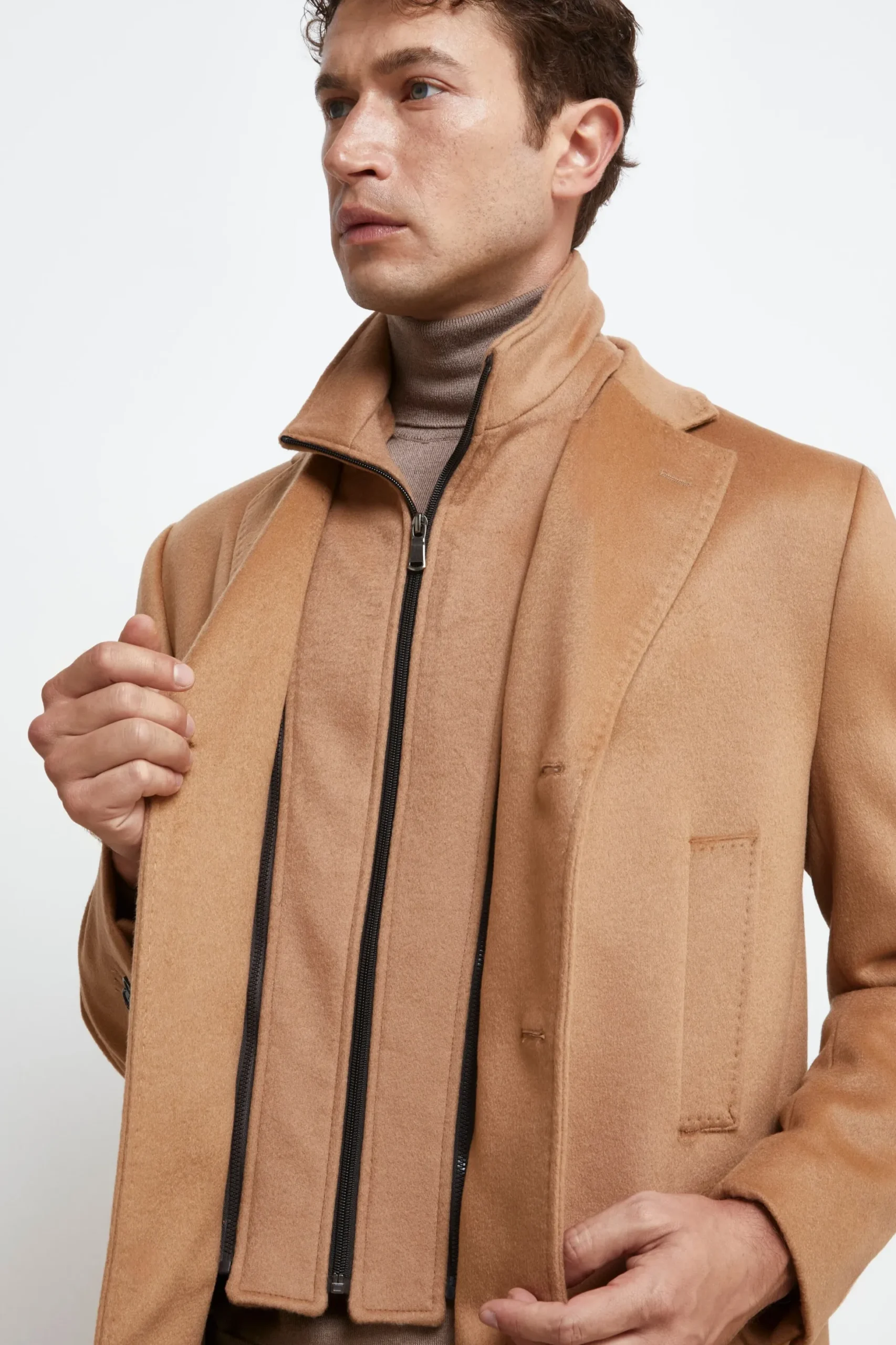 Cappotto Corto in Lana e Cashmere - CAMMELLO