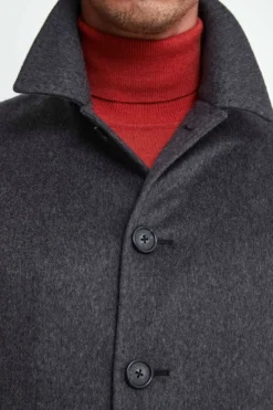 Cappotto Foderato in Cashmere - GRIGIO