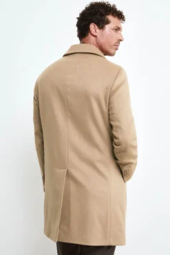 Cappotto Foderato in Cashmere - CAMMELLO