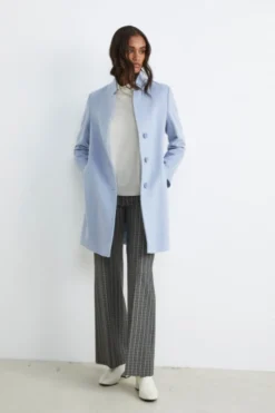 Cappotto in cashmere da donna - AZZURRO