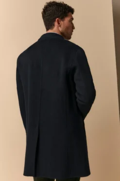 Cappotto in Lana con Gilet in Piuma - BLU