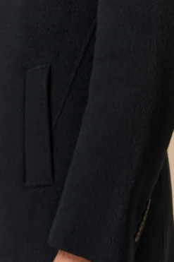 Cappotto in Lana con Gilet in Piuma - BLU