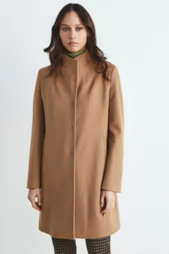 Cappotto in lana donna - CAMMELLO