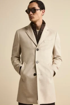 Cappotto in lana e cashmere - BEIGE