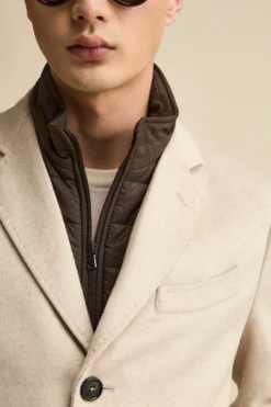 Cappotto in lana e cashmere - BEIGE