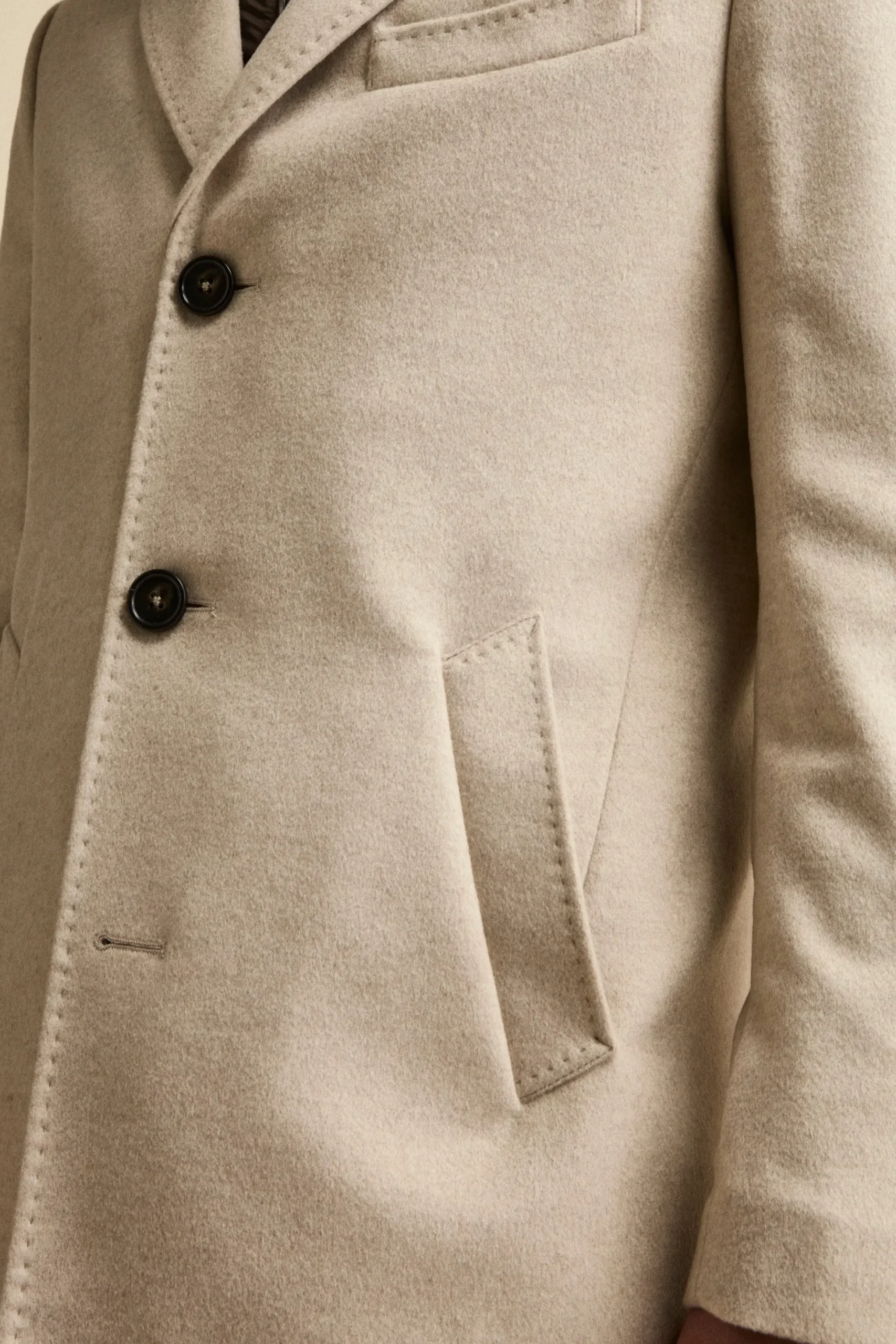 Cappotto in lana e cashmere - BEIGE
