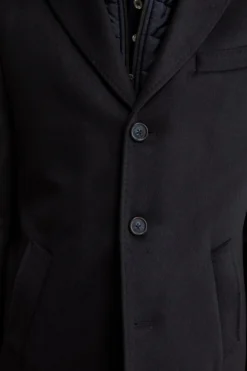 Cappotto in lana e cashmere - BLU