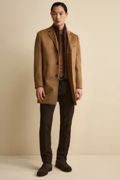 Cappotto in lana e cashmere - CAMMELLO
