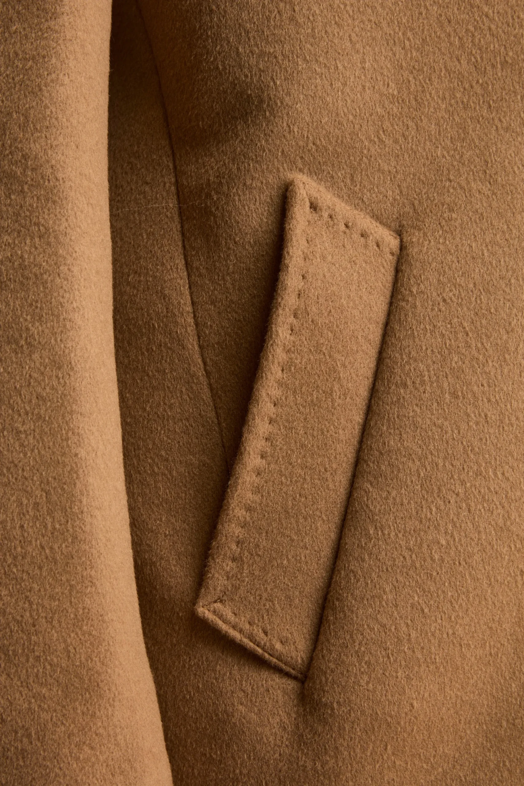 Cappotto in lana e cashmere - CAMMELLO