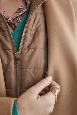 Cappotto in lana e cashmere - CAMMELLO