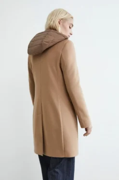 Cappotto in lana e cashmere - CAMMELLO