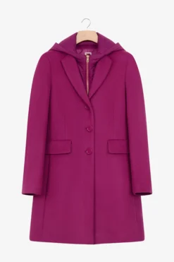 Cappotto in lana e cashmere - CICLAMINO