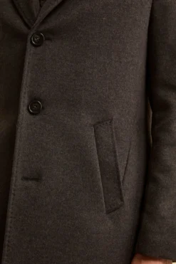 Cappotto in lana e cashmere - MARRONE