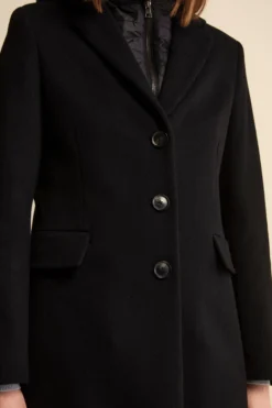Cappotto in lana e cashmere - NERO