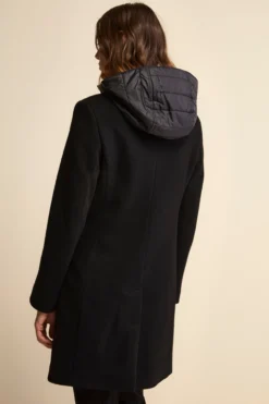 Cappotto in lana e cashmere - NERO