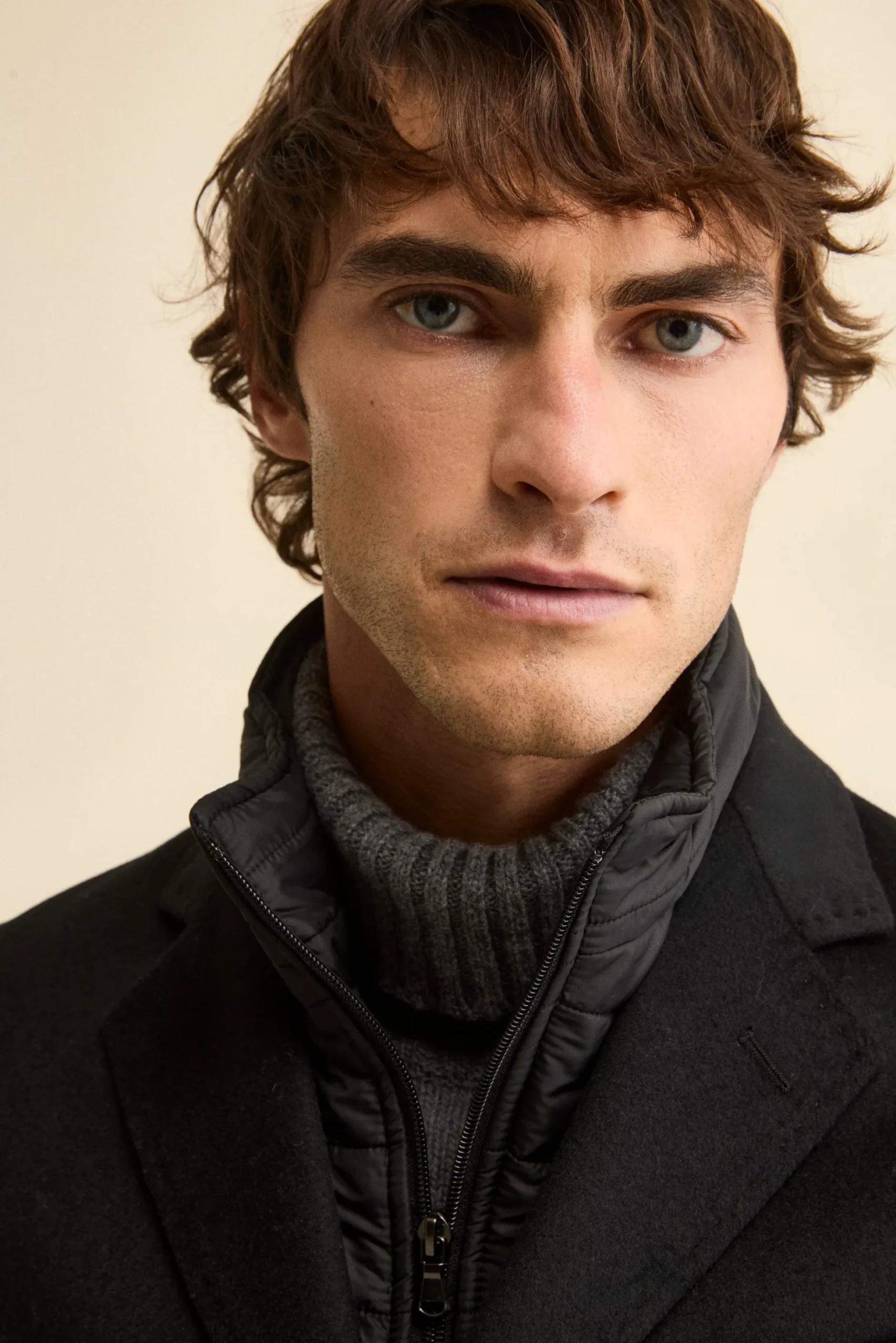 Cappotto in lana e cashmere - NERO