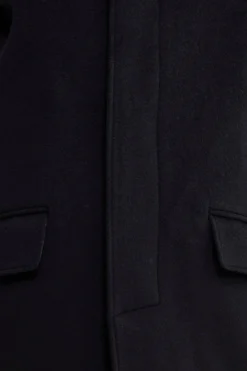 Cappotto Lungo Foderato in Lana e Cashmere - BLU