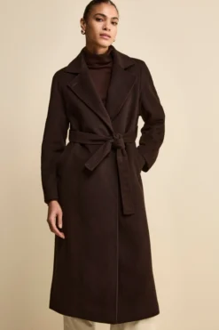 Cappotto lungo in lana e cashmere - T.MORO